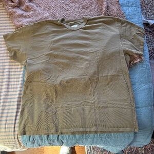 ARQ Olive Green Unisex Cotton T-Shirt Size 4X | Heavyweight | Rare Discontinued